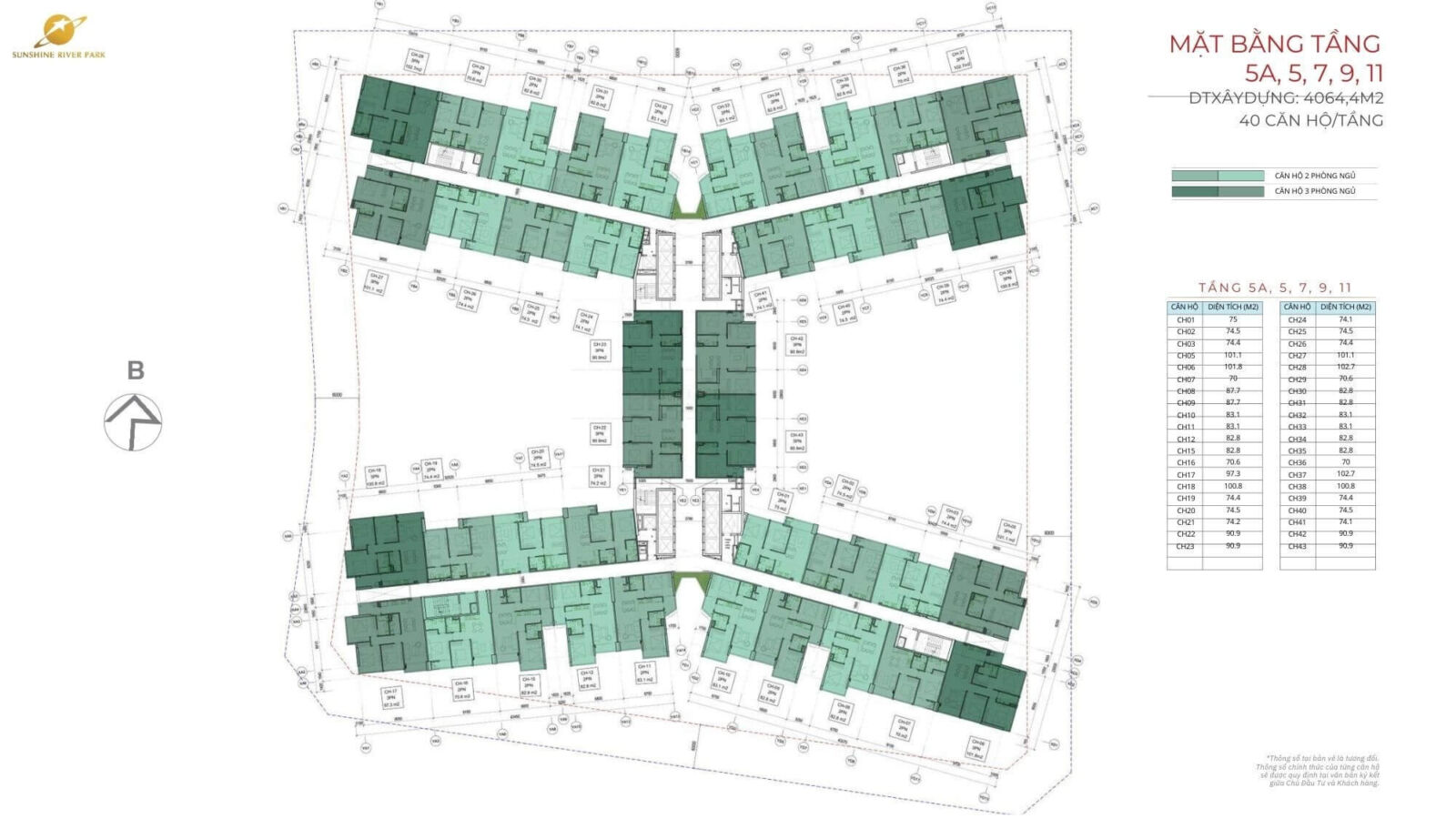 mặt bằng dự án sunshine river park tây hồ