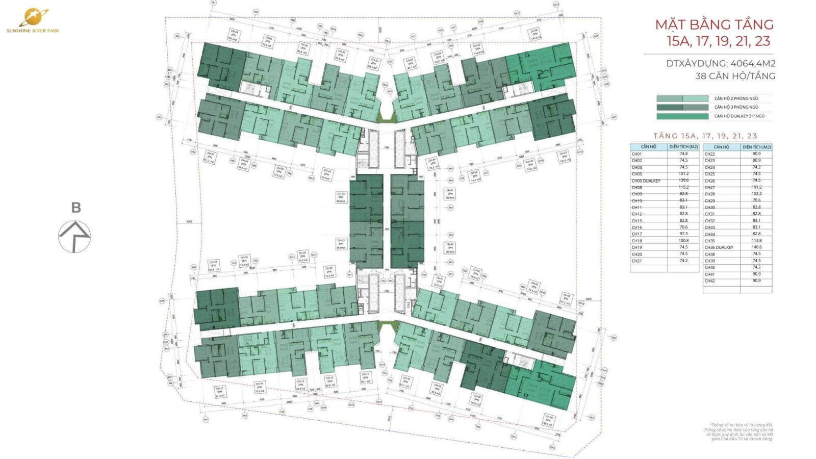 mặt bằng dự án sunshine river park tây hồ