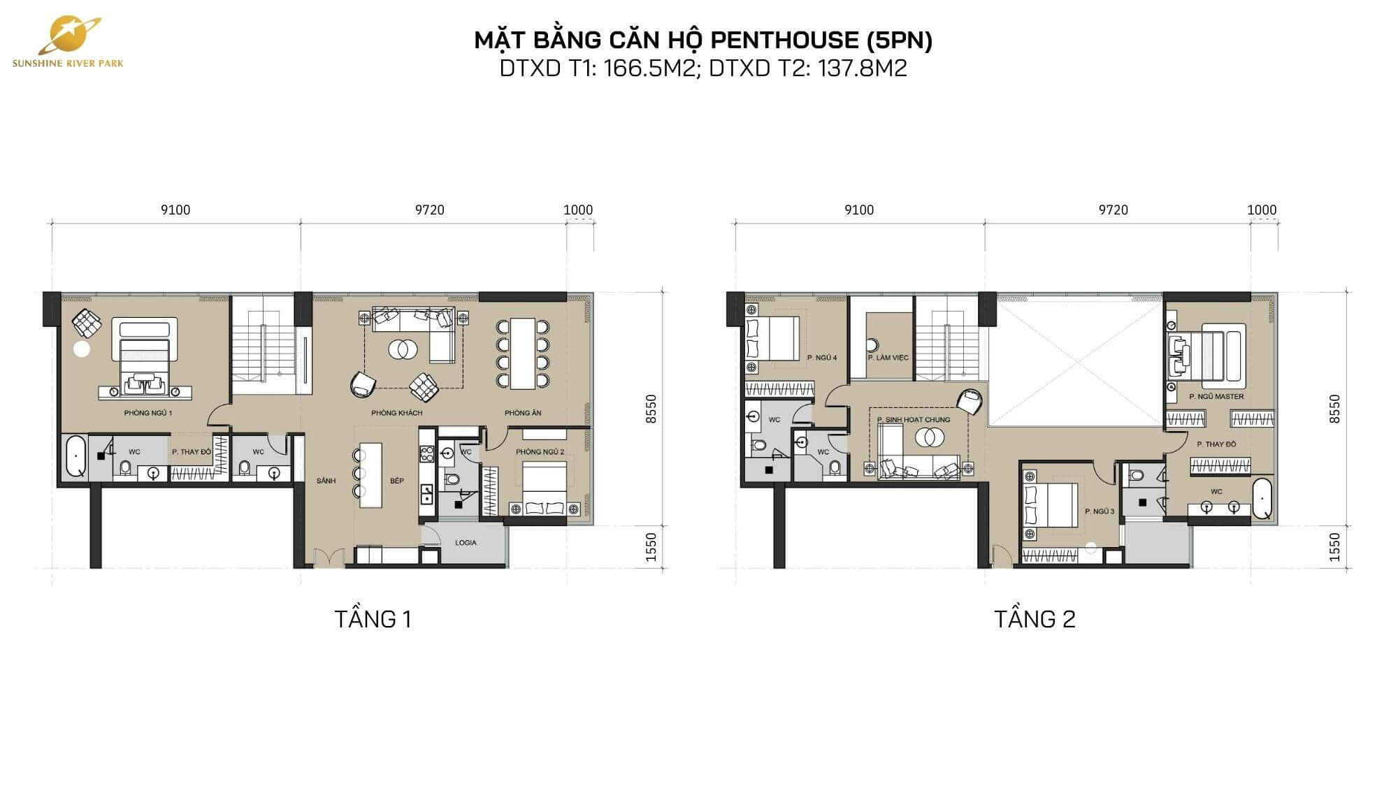 thiết kế căn hộ sunshine river park tây hồ