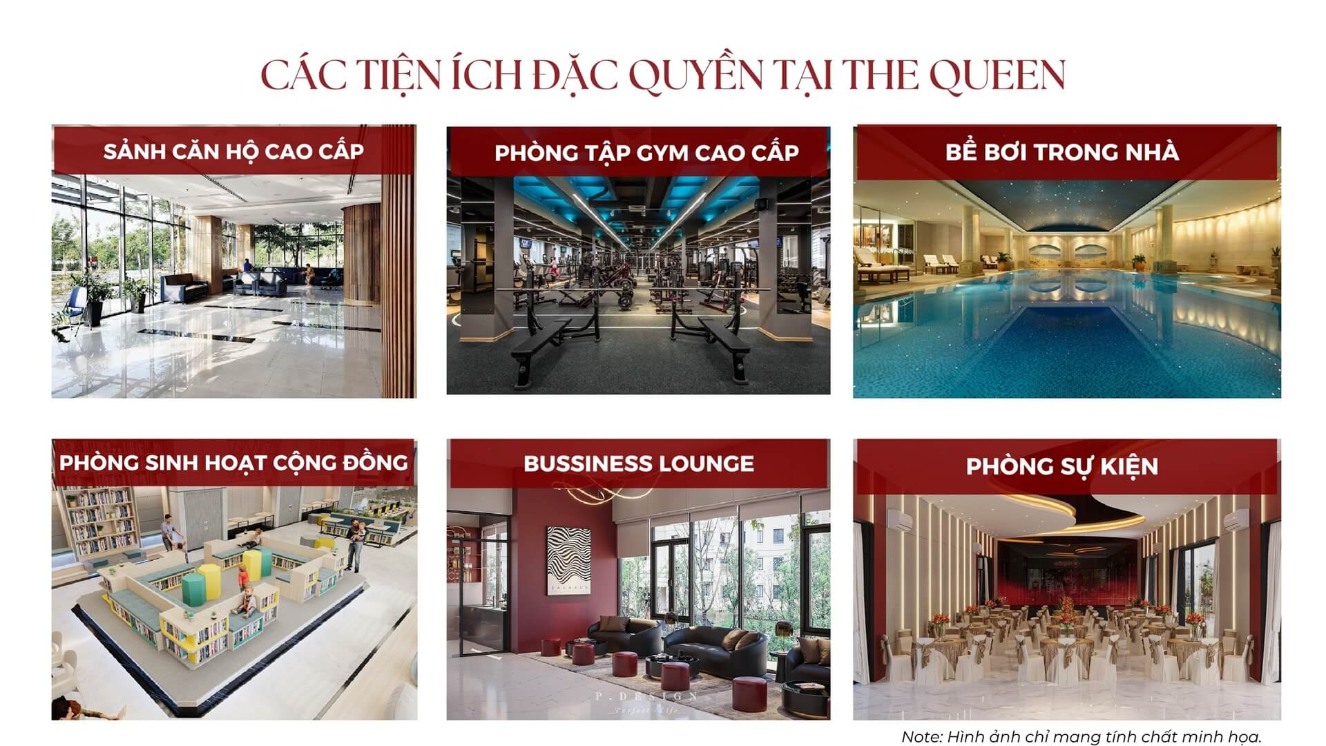 tiện ích dự án the queen giải phóng